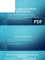 Principios Tácticos Defensivos y Ofensivos Del Fútbol