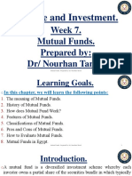 Finance and Investment Week 7. Mutual Funds 2022