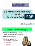 Production Planning and Inventory Control