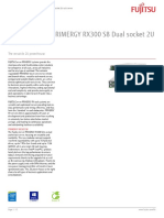 FUJITSU Server PRIMERGY RX300 S8 Dual Socket 2U Rack Server: Data Sheet