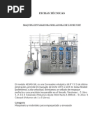 Fichas Técnicas. de Maquinas