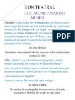 GUION TEATRAL Mi Casa Es El Mejor Lugar Del Mundo