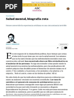 Diego S. Garrocho - Salud Mental, Biografía Rota