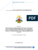 Informe de Gestión de Riesgos