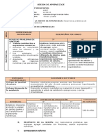 Sesion de Aprendizaje Adicion de Fracciones