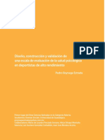 Diseño, Construcción y Validación de Una Escala de Evaluación de La Salud Psicológica en Deportistas de Alto Rendimiento