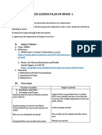 Detailed Lesson Plan in Music 1