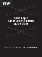 Reinaldo Laddaga - Cosas Que Un Mutante Tiene Que Saber - Más Cuentos Breves y Extraordinario-Unsounds