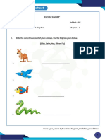 Lesson3 TheAnimalKingdom Worksheet Foundations