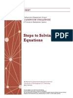 0651 Steps To Solving Equations