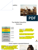 Week 2.3 The Middle Paleolithic (The Mousterian)