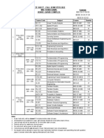 UG Date Sheet