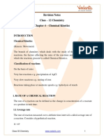 Class 12 Chemistry Revision Notes Chemical Kinetics