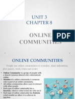 Unit 3 - ch8 Online Communities