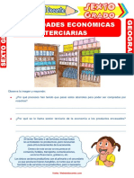 Actividades Económicas Terciarias para Sexto Grado de Primaria