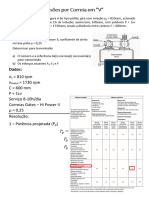 Exercício Resolvido - Dimensionamento de Correias em V