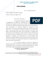 Carta Notarial de Suspension