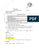 Evidencia de Conocimiento 2 y 3 Unidad Álgebra Resuelto