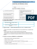 Evaluacion Final de Personal Social