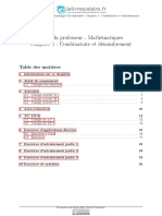 Livre Du Professeur - Chapitre 1 - Combinatoire Et Dénombrement