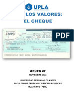 MonografÍa - El Cheque 