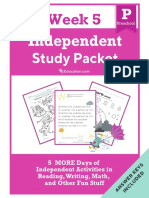 Independent Study Packet Preschool Week 5