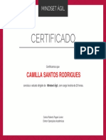 Certificado - Mindset Ágil