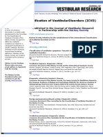 International Classification of Vestibular Disorders (ICVD) )