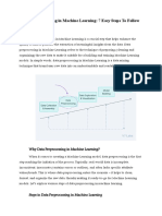 Data Preprocessing in Machine Learning