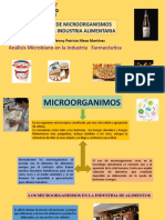 Rol Microorganismos en Ind. Alimentaria