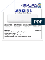 Air Conditioner Standard Series: Spesifikasi