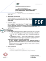 Requerimiento de Servicio Saneamiento - TDR UP