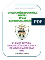 Plan de Tutoria 2022-Iei San Miguel Arcangel