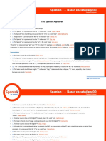 Spanish I - Basic Vocabulary 00