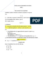 EXPONENTIAL AND LOGARITHMIC FUNCTIONS Part 2