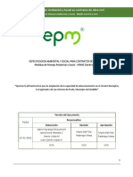 005-Especificaciones Técnicas Ambiental y Social