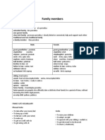 Family Members Vocabulary