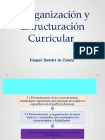 Organización y Estructuración Curricular