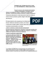 Como Es El Comportamiento Del Sistema Educativo A Nivel Nacional Las Leyes y Todo Referente Al Tema de Educación