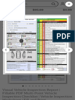 Visual Vehicle Inspection Report Fillable PDF Multi-Point - Etsy