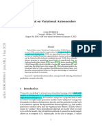 Tutorial On Variational Autoencoders: C D Carnegie Mellon / UC Berkeley