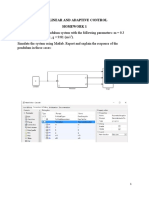 (KG), L 0.5 (M), B 0.1, G 9.81 (M/S) - Simulate The System Using Matlab. Report and Explain The Response of The Pendulum in These Cases