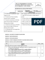 Multiple Choice Question - 1702ec503 Digital Signal Processing