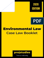 Environmental Law - Case Law Booklet