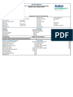 Aster Pharmacy: Earnings Deductions