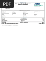 Aster Pharmacy: Earnings Deductions