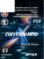 Cuestionario Óptica