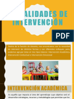 Tema 4. Modalidades de Intervencion