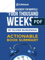 Four Thousand Weeks Time Management For Mortals Actionable Book Summary PDF