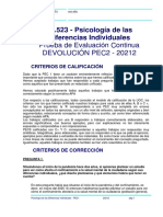 Año 2021 2022 - Devolución - PEC2 Psicología de Las Diferencias Individuales